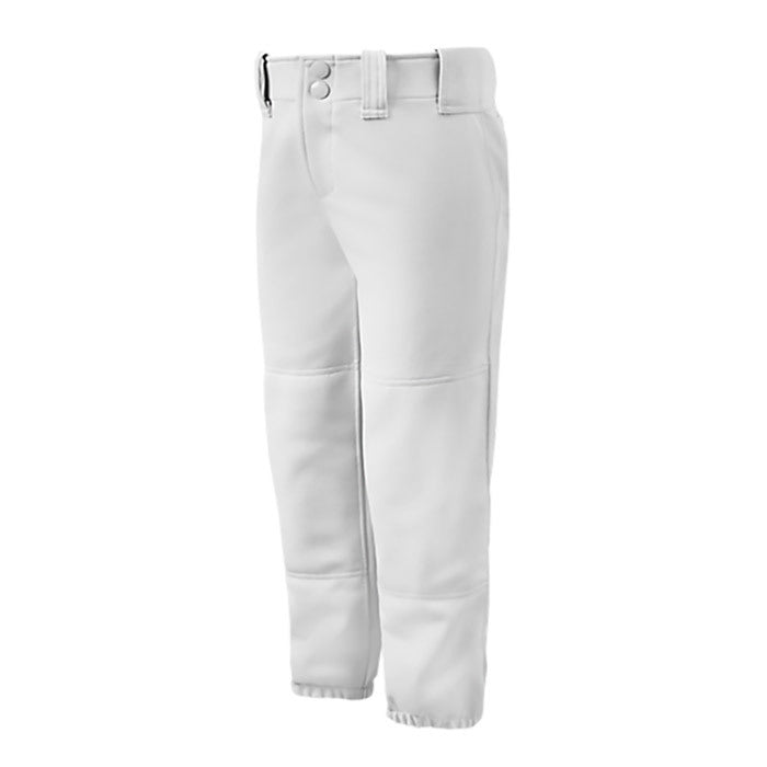 Mizuno Women's Low Rise belted pant. WHITE
